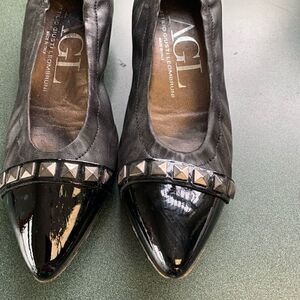 AGL attilio Houston leombrunl heels 36.6 brown/blk